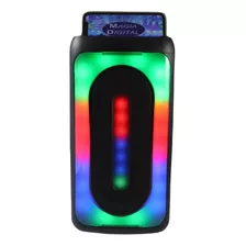 Bocina Bluetooth 2x3puLG Robson Rob-2030 Multicolor Usb Aux 
