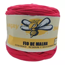 Fio Malha Residual 1kg Artesanato Croche Trico Rosa Azaleia