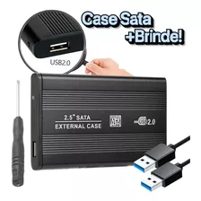 Case Gaveta Sata 2.5 Hd Externa Notebook Pc Usb 2.0 + Brinde