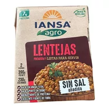 Lentejas Listas Para Servir Marca Iansa 390gr Pack 3 Ud.