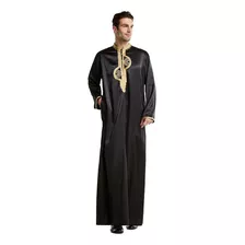 Vestido Árabe Steid Thobe Kurta De Manga Larga Para Hombre