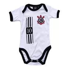 Body Corinthians Camisa 10 Branco - Infantil