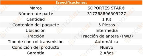 Pack Sop Gomas Escape Interm Spirit L4 2.5l 90/95 S Star Foto 2