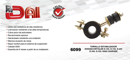 Tornillo Estabilizador Dodge D350 72-93 Dai Foto 2