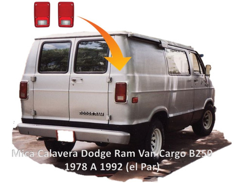 Mica Calavera Dodge Ram Van Cargo B250 1978 A 1992  (el Par) Foto 2