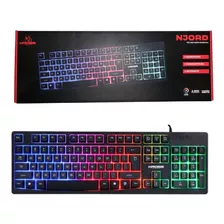 Teclado Com Fio Gamer Kross Njord Usb Membrana Led Ke-kg105