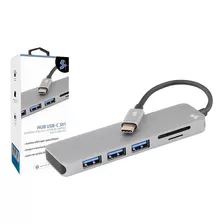 Hub Usb C 5+ 3x1 Usb 3.0 Leitor De Cartões Sd/micro Sd