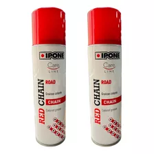 Pack 2 Lubricantes De Cadena Colorido Ipone Red Chain 250 Ml