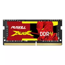 Memoria Ram Puskill Sodimm Ddr4 8gb 2400mhz Pc4-19200 Psk-d4d17m2400bl-8g Negro