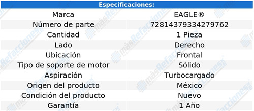 Soporte Motor Derecho Frontal Volvo S60 L5 2.0l Turbo 01-09 Foto 4