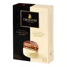 Alfajor Cachafaz Mixto Chocolate Negro Y Blanco -12 Un