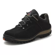 Coturno Masculino Bota Adventure Segurança Trabalho Couro