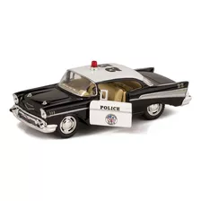 Miniatura De Coleção Chevrolet Belair 1957 Policia-metal 