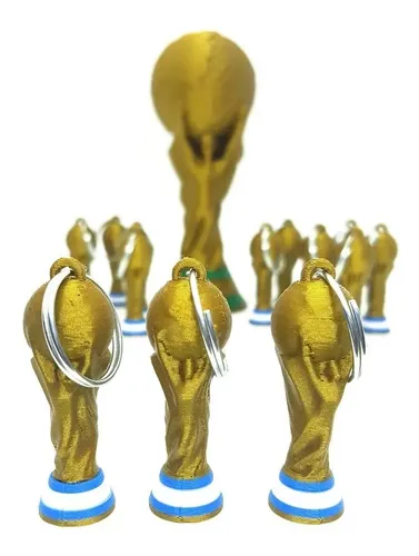 Kit Llaveros Copa Mundial Argentina + 20 Copas Souvenirs