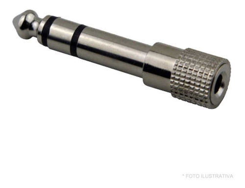 Adaptador Conectonector 3,5 Estereo Hembr A Plug 6,5 Estereo