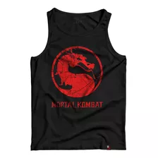 Camiseta Regata Mortal Kombat Raiden Liu Kang Scorpion
