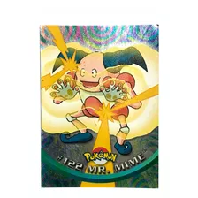 Pokémon Topps #122 Mr. Mime Serie 2 Foil Excelente Estado