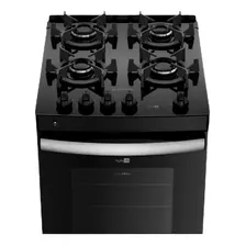 Fogão De Piso Atlas 4 Bocas Com Mesa De Vidro Agile Up Glass Cor Preto 110v/220v