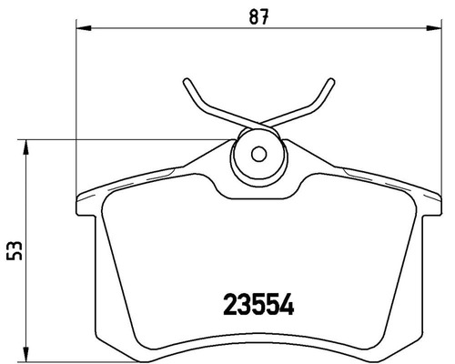 Balatas Traseras Renault Modus / Grand Modus Hi 08-08 Brembo Foto 2