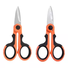 2 Pcs Electrician Scissors Multi-purpose Cutting Electrician