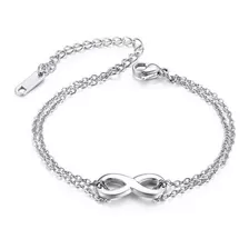 Pulsera Chulada, Infinito Ajustable, Acero Inox 316 L, P0161