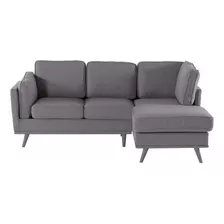 Sala Modular Derecha Muebles Dico Bywell Gris Claro