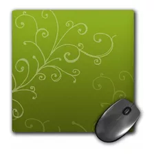 3drose Llc 8 x 8 x 0.25 inches Mouse Pad, Elegante Verde 