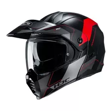 Casco Hjc C80 Rox Mc1sf Negro/rojo