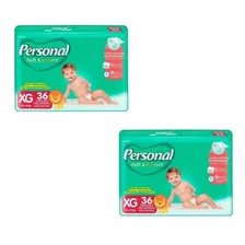 Kit 2 Pacotes Fralda Personal Soft & Protect Xg/36