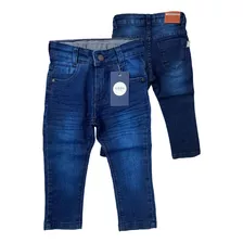 Calça Jeans Skinny Infantil Com Elastano E Regulador 1 2 3 