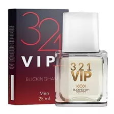 Perfume 321 Vip By Buckingham Parfum 25ml Masculino 40% Essência. Para Homens Criativos, Divertidos, Elegantes E Desejad