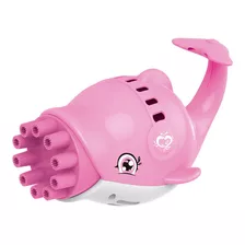 Bolha De Sabão Lançador Mania Golfinho Brinquedo Infantil Cor Rosa