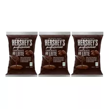 Chocolate Ao Leite Profission 2,01kg Gotas Hershey's Kit C/3