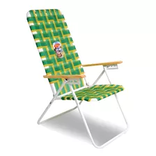 Reposera Alta / Silla Playera De Acero 5 Posiciones Solcito