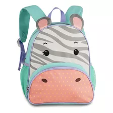 Mochila De Costas Escolar Infantil Pets Bichinhos Animais Cor Zebra Desenho Do Tecido Girafinha