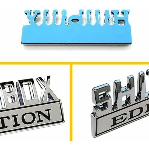 1x New 3d Aluminium Shitbox Edition Decoration Emblem Dec Mb Foto 3