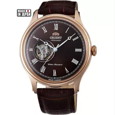 Relógio Orient Masculino Automático Envoy Fag00001t0 N3nx Cor Da Correia Marrom Cor Do Bisel Ouro Rose Cor Do Fundo Marrom