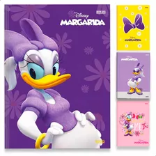 Caderno Disney Margarida Brochurão Grande Capa Dura Menina