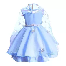 Fantasia Elsa Frozen Infantil Luxo Roupa Capa Vestido Festa