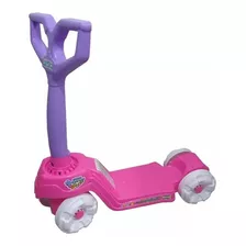 Brinquedo Patinete Infantil Mini Scooty Rosa Calesita 0917 Cor Violeta/rosa