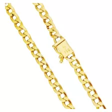 Corrente Em Ouro 18k Masculina Elo Groumet Fecho Gaveta 70cm