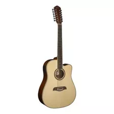 Guitarra Acústica Oscar Schmidt Od312ce Para Zurdos Natural Brillante