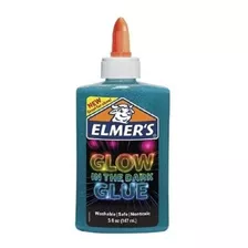 Cola Elmers Glitter Azul Glow Int The Dark Glue 147ml