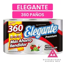 Pack Rollo De Cocina Elegante 120 Paños X 12 Rollos