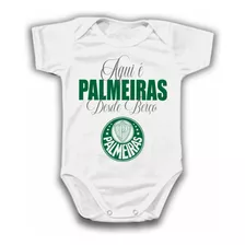 Body Bebê Personalizado Do Palmeiras Com Nome