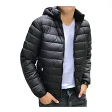 Campera Hombre Abrigo Canelon Capucha Desmontable 