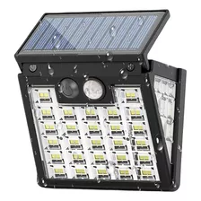 Foco Solar 72 Led Exterior Pared Unitario Sensor Movimiento