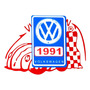 Vinil Sticker Calcomania Rotulado Logo Volkswagen Retro