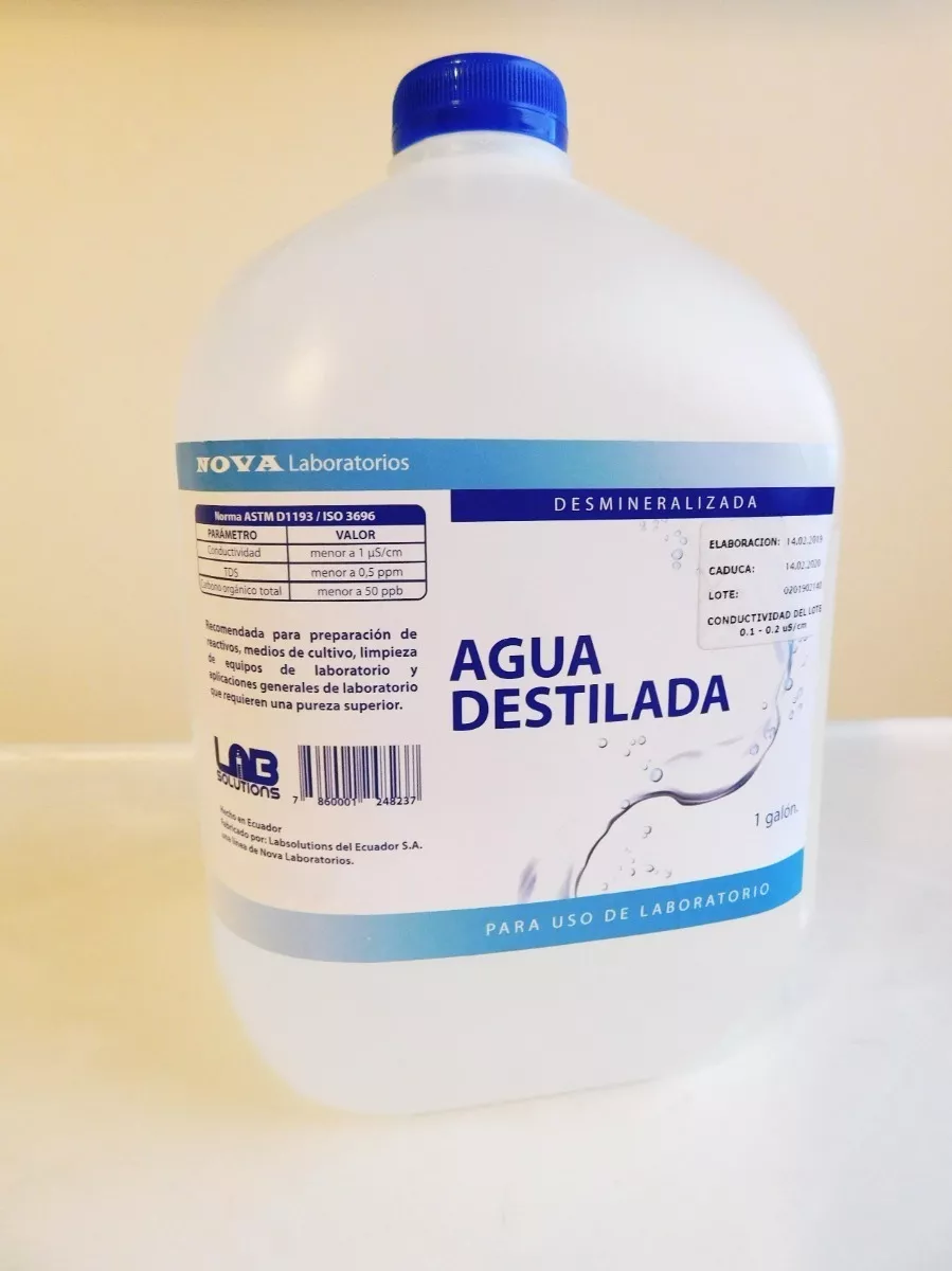 Agua Destilada Galón, Laboratorios, Equipos Médicos