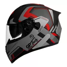 Capacete Moto Gp Tech V128 Fusion Viseira Solar Interna